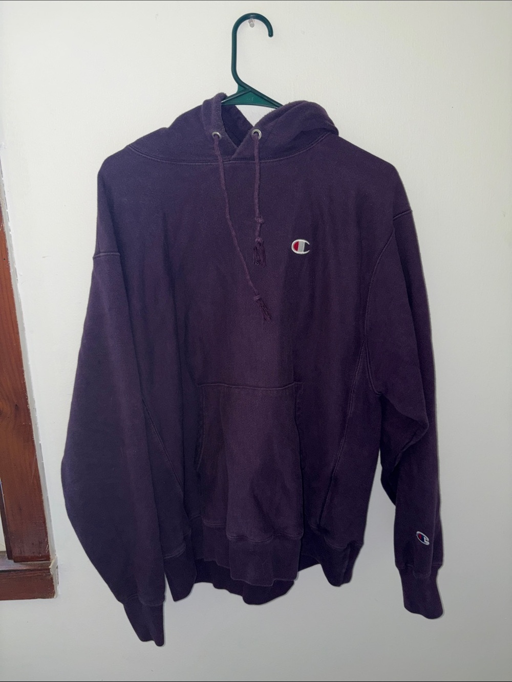 Champion Men's Hoodie in Plum Purple